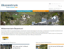 Tablet Screenshot of oekozentrum.ch